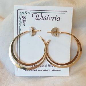 Wisteria CrissCross Hoops